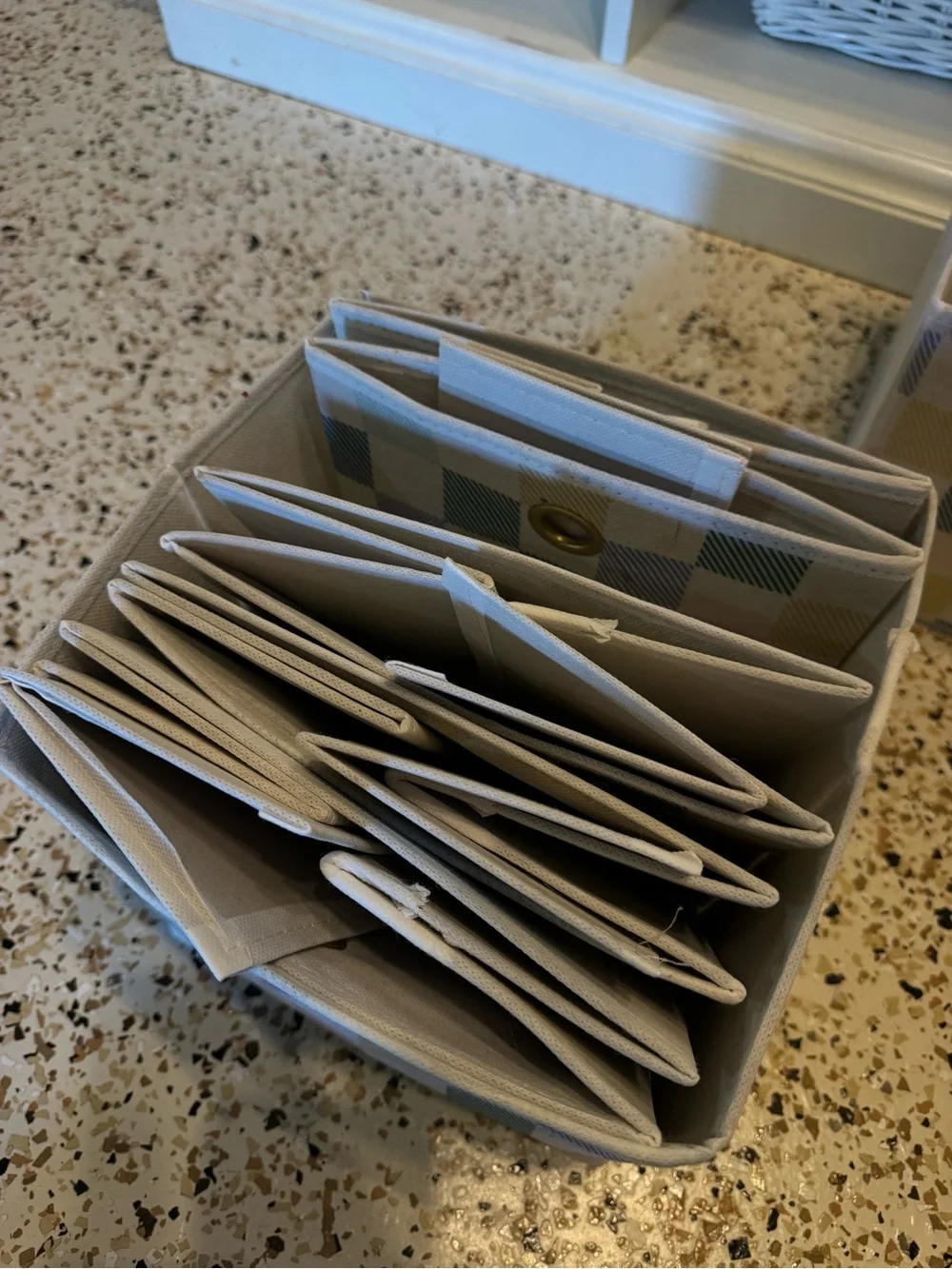 Essentials bins used